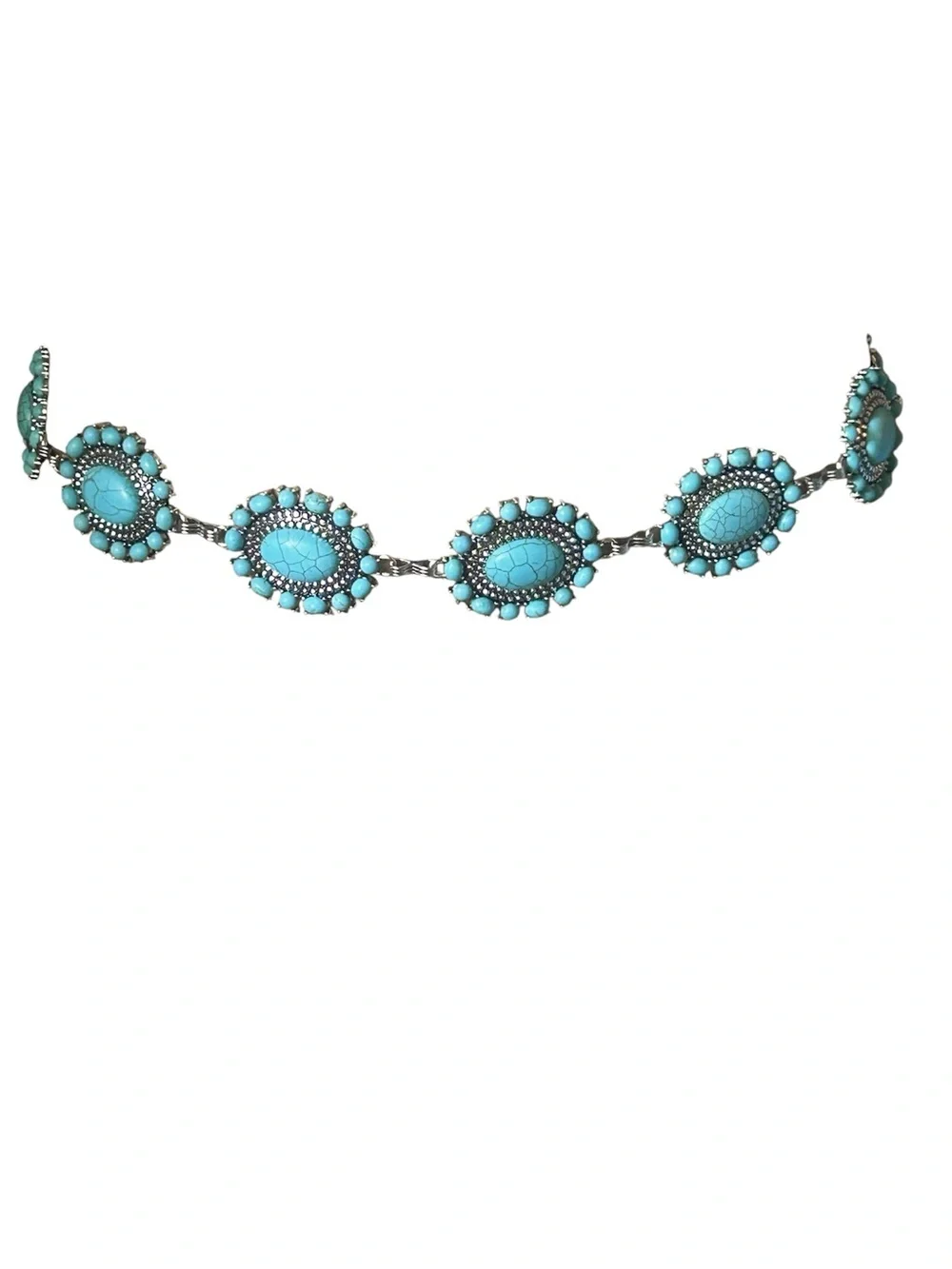 Turquoise Stone Western Concho Belt